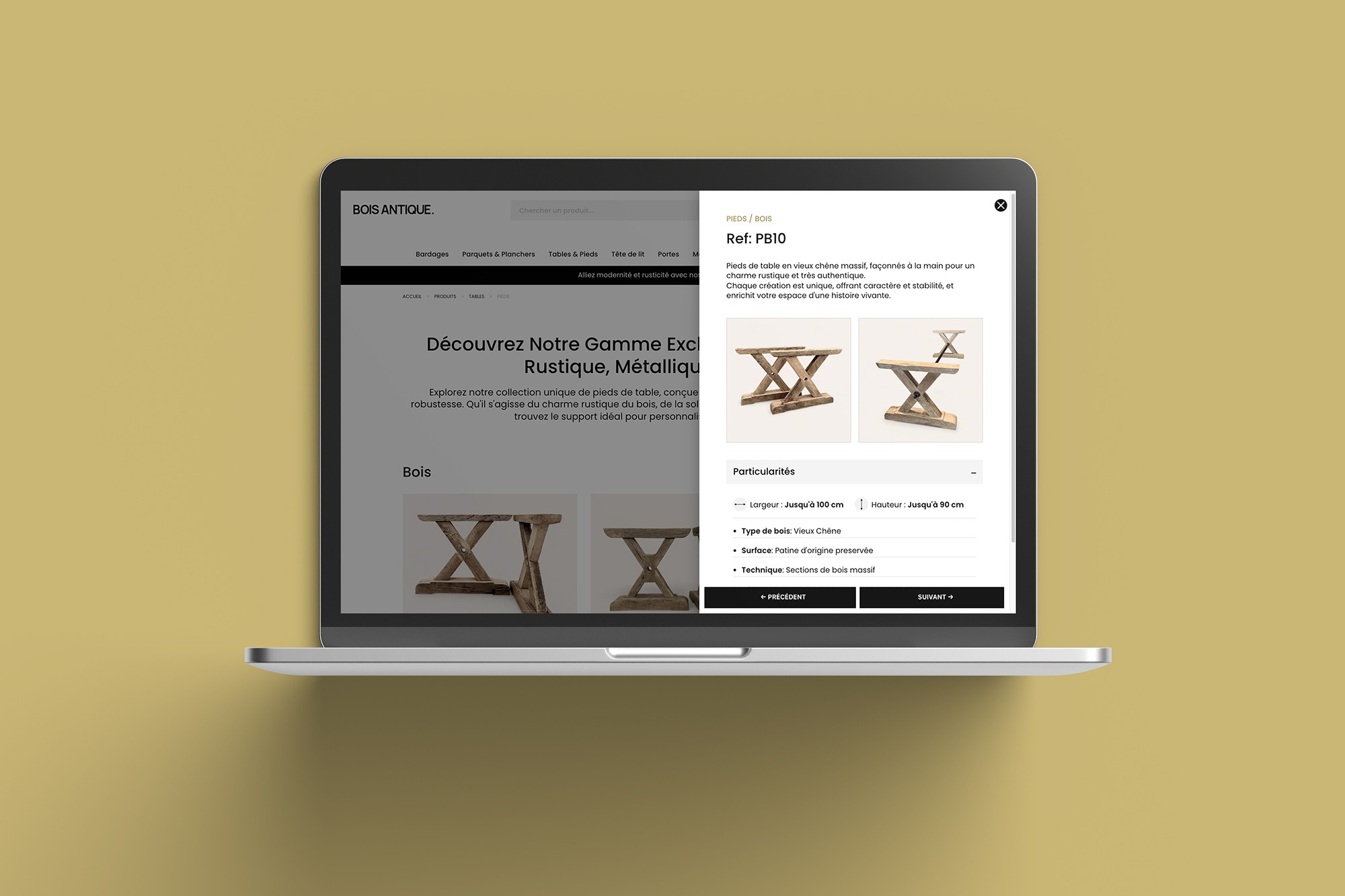 Sito web per Bois Antique