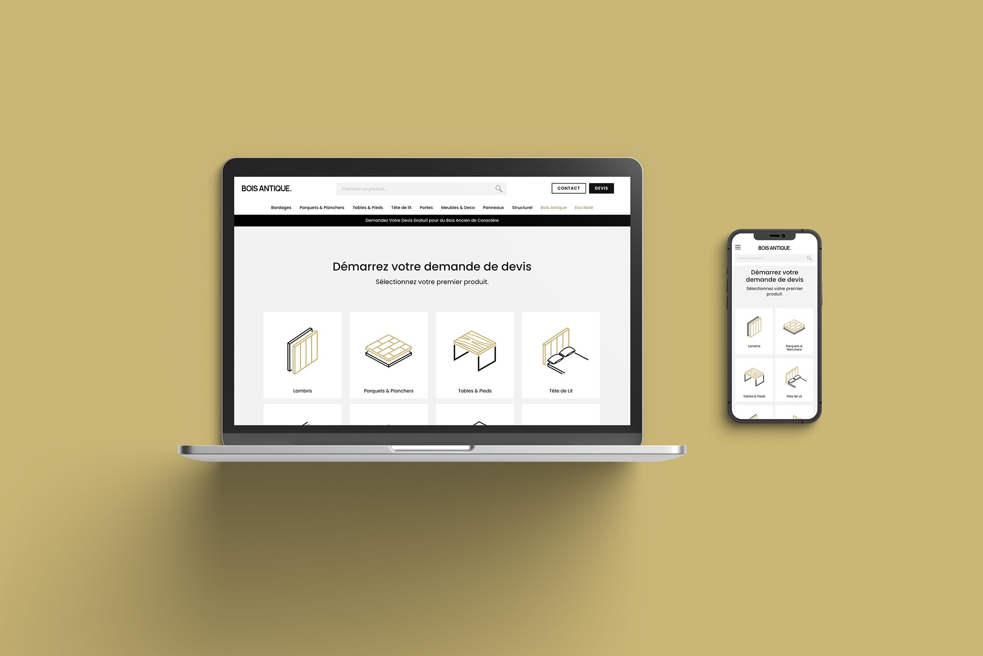 Sito web per Bois Antique