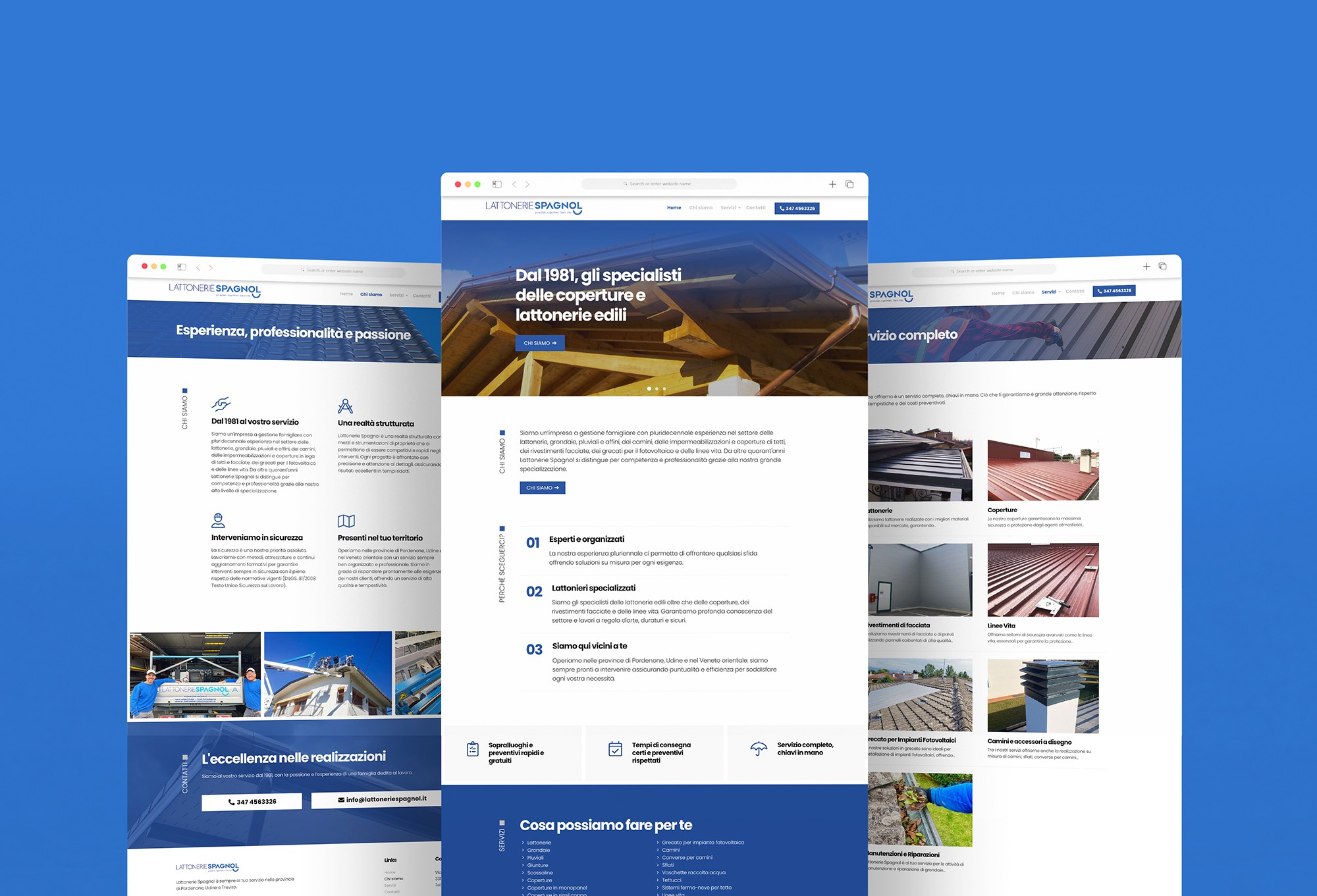 Sito web per lattoniere
